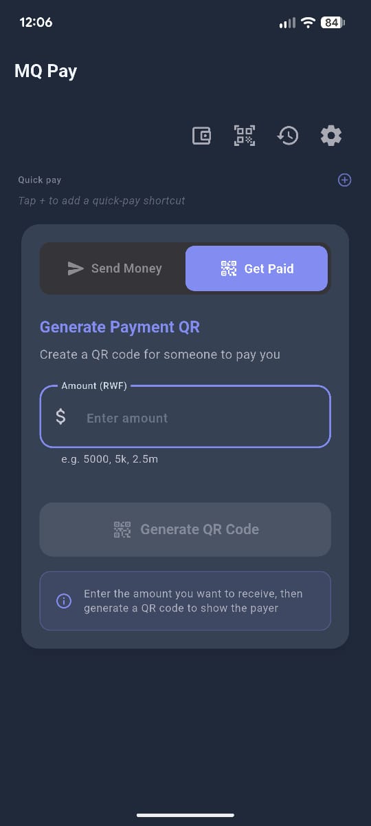 MQ Pay get paid QR